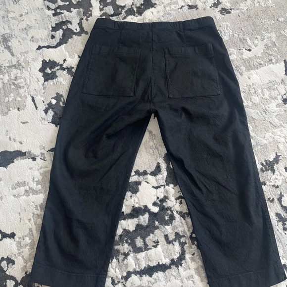 NWT Rundholz Black Cotton capri pull on pant Large - Picture 12 of 15